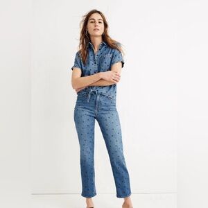 Madewell Blue Straight Leg Jeans